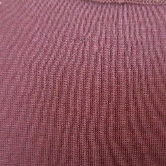 Forever 21 bubble sleeve burgundy embellished top large - Picture 6 of 7